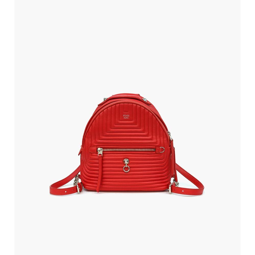 FENDI Red Backpack C-A8400